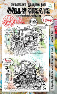 #1255 - Stone & Ink - A6 Stamp Set