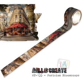 #133 Parisian Bloomscape - Layer-It-Up Washi Tape