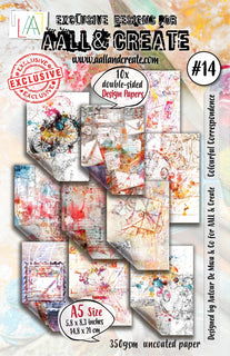 #014 - A5 Design Paper - Colourful Correspondence