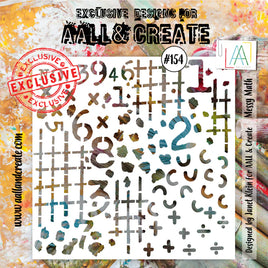 #154 - Stencil - Messy Math