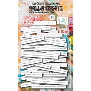 #1 Bite Me White - AALL & CREATE Ephemera