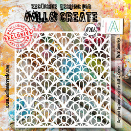 #206 - Stencil - Deco Sunrise