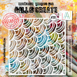 #211 - Stencil - Scales