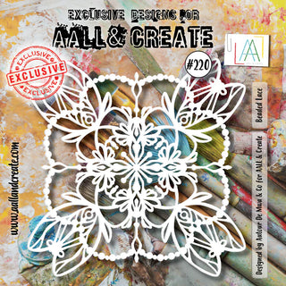 #220 - Stencil - Beaded Lace