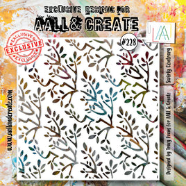 #228 - Stencil - Swirly Contrary