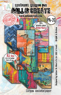 PA-23 - A5 Design Paper - Bright & Broken