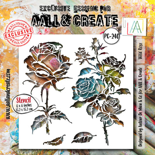 #240 - Stencil - Wild Rose