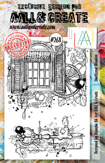 #268 Shuttered Window - A5 Stamp Set