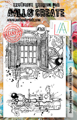 #268 Shuttered Window - A5 Stamp Set