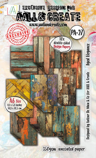 PA-27 - A6 Design Paper - Aged Elegance