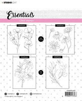 Stamp 17 x 17 cm Essentials nr.463 - Studio Light Clear Stamp Set