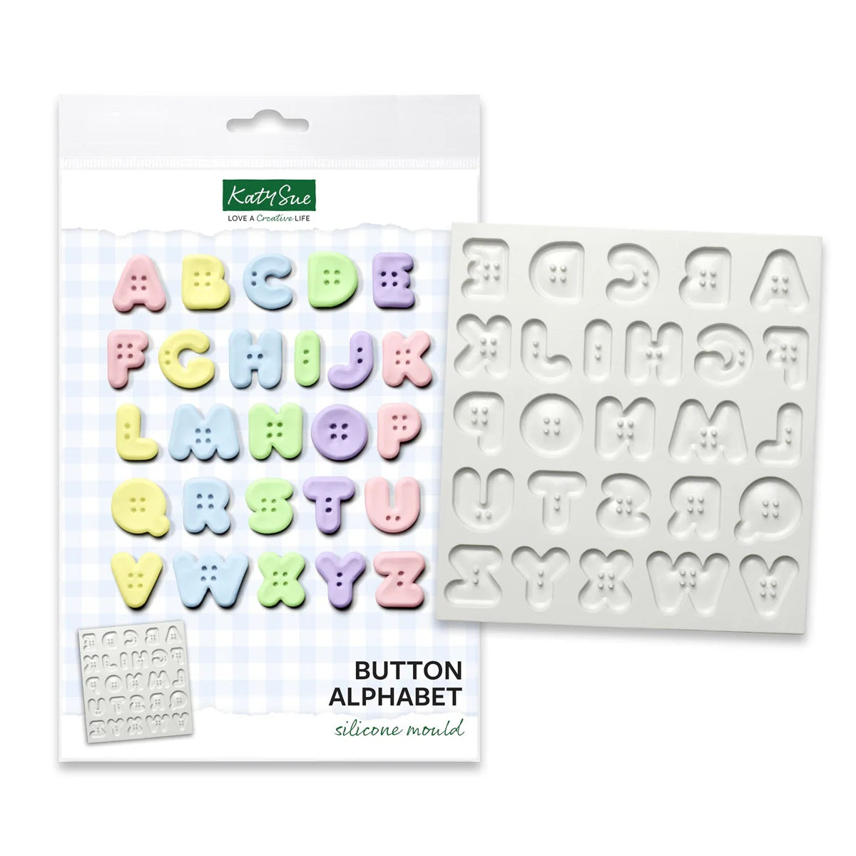 Button Alphabet Silicone Mould| Stamplistic