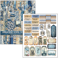 Mixed Media book Urban Blue Denim A4 Maxi - Ciao Bella LuMania