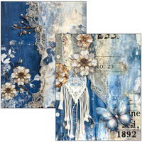 Mixed Media book Urban Blue Denim A4 Maxi - Ciao Bella LuMania