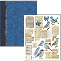 Mixed Media book Urban Blue Denim A4 Maxi - Ciao Bella LuMania