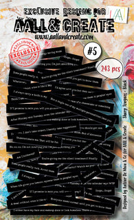 #5 Sharp Tongues Black - AALL & CREATE Ephemera