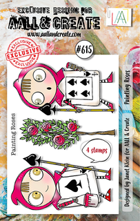 #615 Painting Roses - A7 Stamp Set
