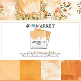 49 & Market - Color Swatch Peach 12x12 Collection Paper Pack