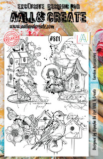 #801 Garden Accessories - A5 Stamp Set