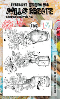 #802 Vases Trio - A6 Stamp Set