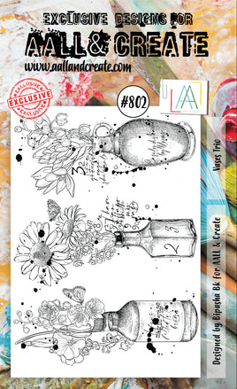 #802 Vases Trio - A6 Stamp Set