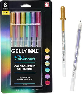 Gelly Roll Shimmer Gel Pen - 1.0 mm - 6 Color Set
