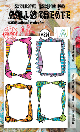 #824 Doodle Frame - A6 Stamp Set