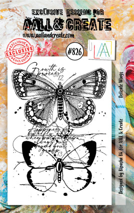 #826 Delicate Wings - A7 Stamp Set