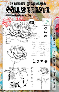 #831 Sent With Love - A5 Stamp Set