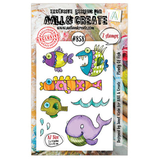 #858 Plenty of Fish - A7 Stamp Set