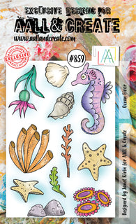 #859 Ocean Floor - A6 Stamp Set