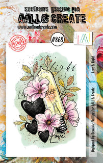 #868 Love & Light - A7 Stamp Set
