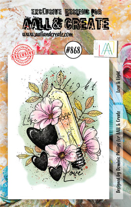 #868 Love & Light - A7 Stamp Set