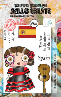 #876 Spain - A7 Stamp Set
