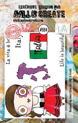 #884 Italy - A7 Stamp Set