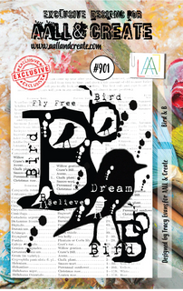 #901 Bird & B - A7 Stamp Set