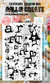 #909 Garden Notes - A6 Stamp Set