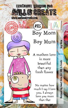 #935 Boy Mum - A7 Stamp Set
