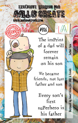 #936 Father Son - A7 Stamp Set