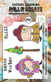 #942 Hello Winter - A7 Stamp Set