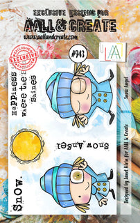 #943 Snow Angel - A7 Stamp Set