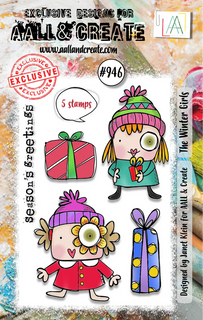#946 The Winter Girls - A7 Stamp Set