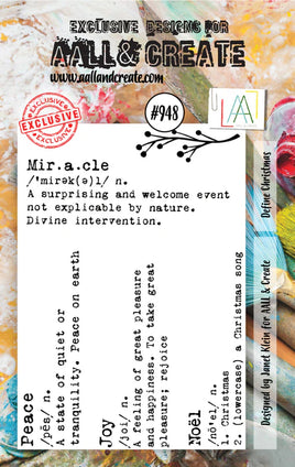 #948 Define Christmas - A7 Stamp Set