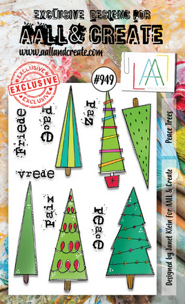 #949 Peace Trees - A6 Stamp Set