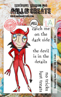 #955 Devil Dee - A7 Stamp Set