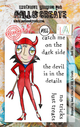 #955 Devil Dee - A7 Stamp Set