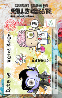 #957 Weird Science - A7 Stamp Set