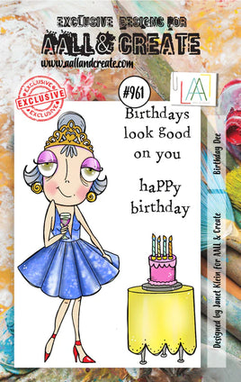 #961 Birthday Dee - A7 Stamp Set