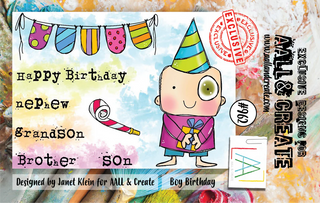 #962 Boy Birthday - A7 Stamp Set
