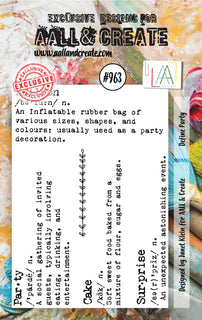 #963 Define Party - A7 Stamp Set